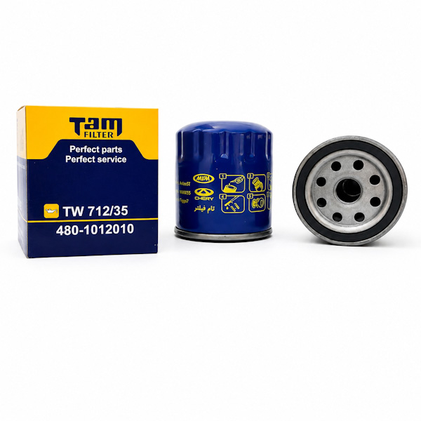 فیلتر روغن تام فیلتر مدل TW712/35 مناسب ام وی ام ۳۱۵، x22، x55، تیگو ۵ توربو، تیگو۷ پرو، آریزو ۵ توربو، آریزو ۶